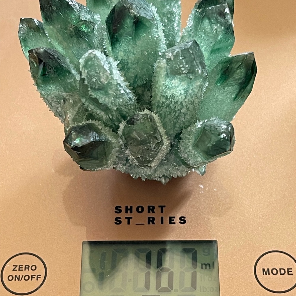 Wow! Phantom deep green ghost Lemuria Quartz Cluster - Picture 6 of 7